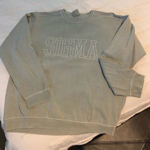 Tri Sigma Comfort Colors Sweatshirt Size L